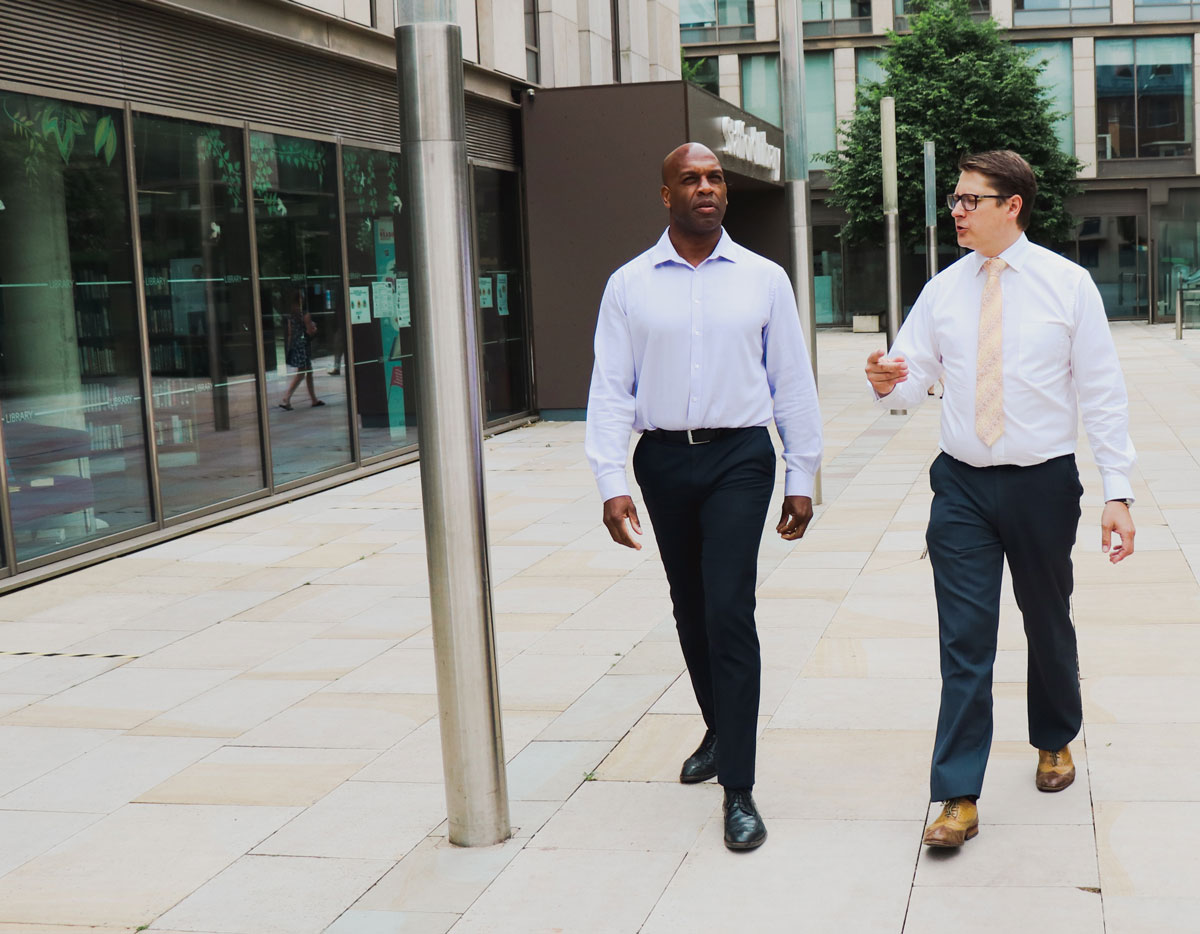 Brian Carmichael of CMS and Michael Carthy of Carthy Accountants, Stafford